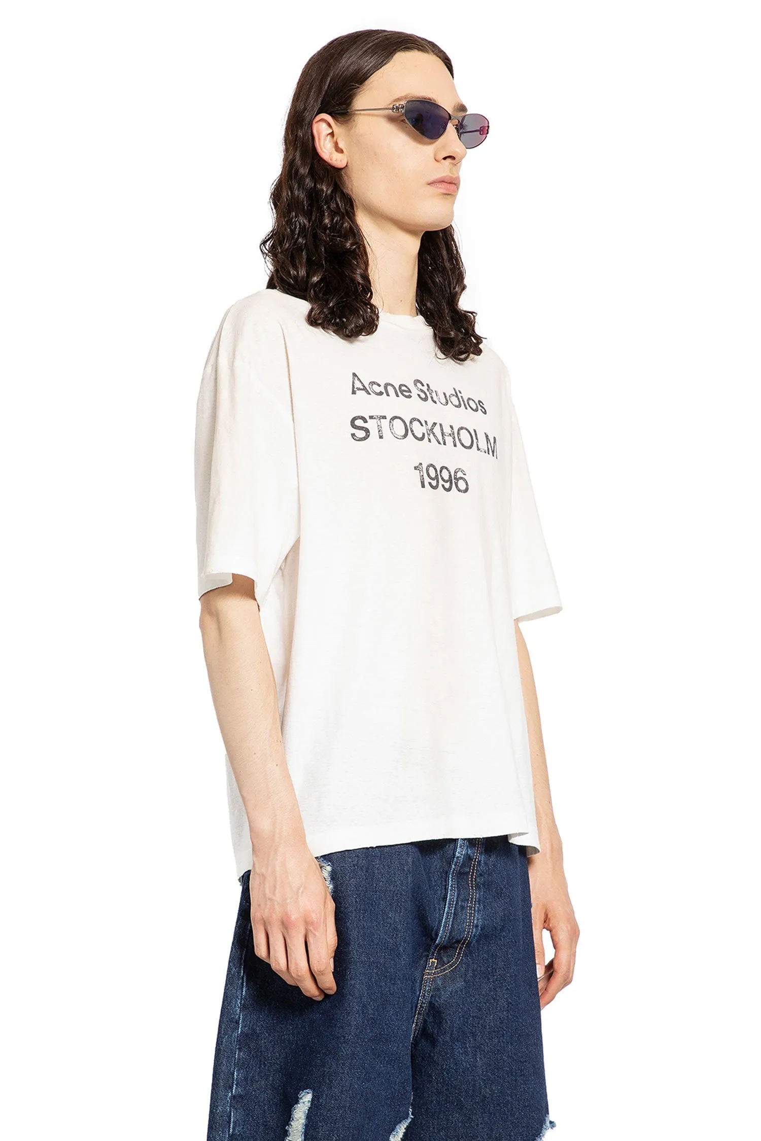 ACNE STUDIOS MAN WHITE T-SHIRTS & TANK TOPS