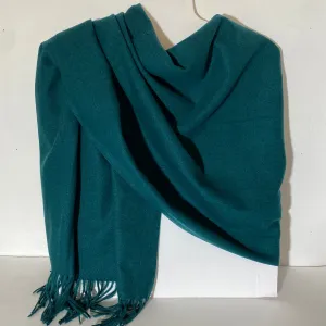 Adele - Cashmere Wool Blend Scarf - Petrol