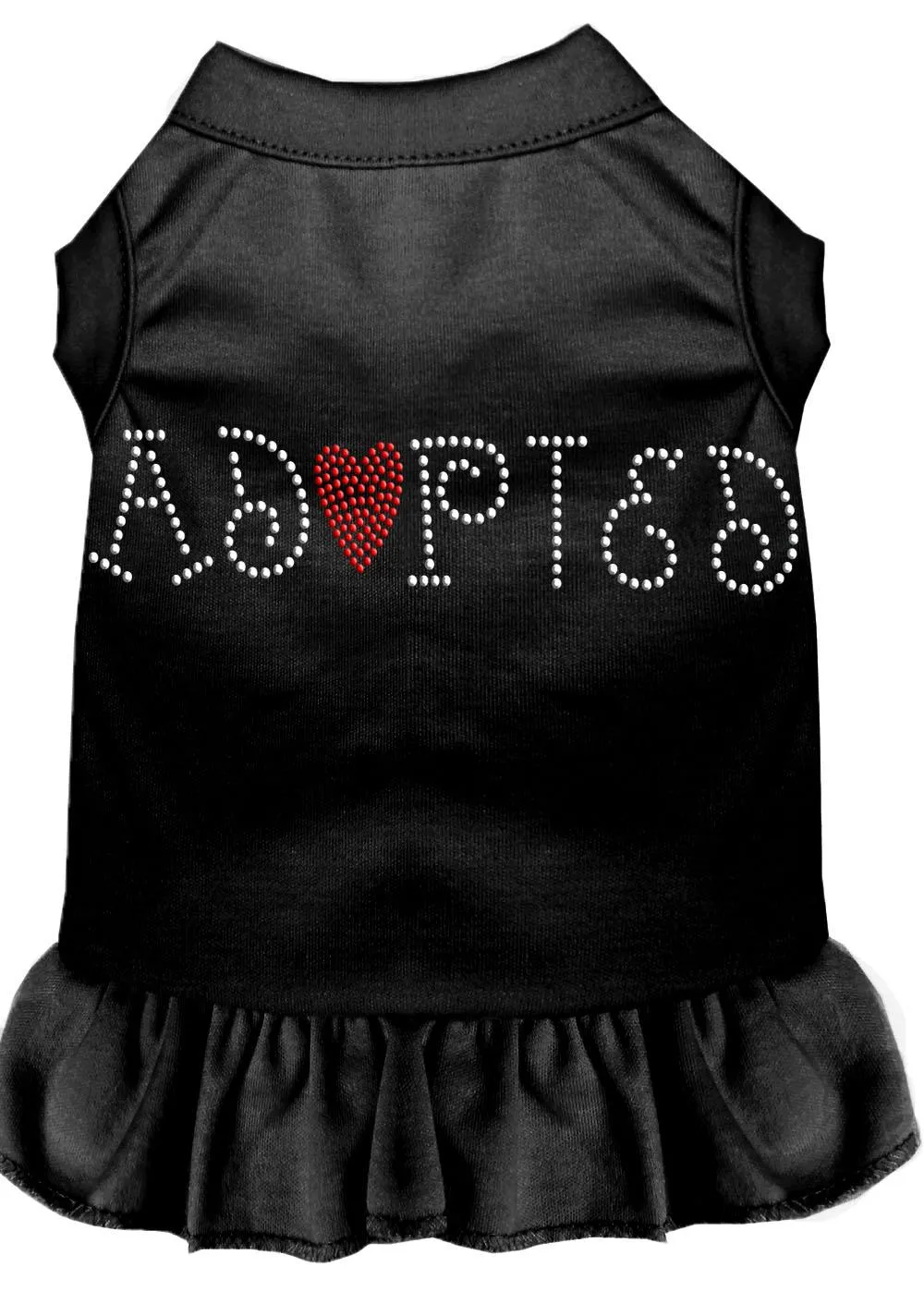 Adopted Rhinestone Dress Black Med (12)