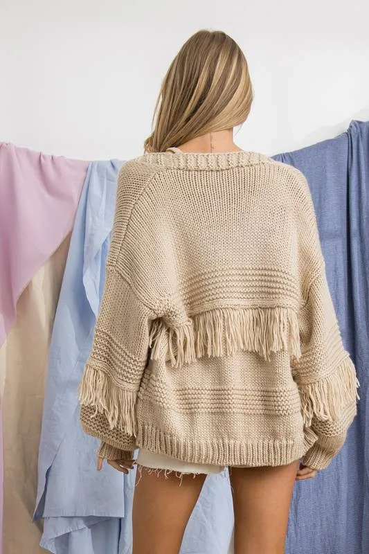 Andrea Fringe Cardigan