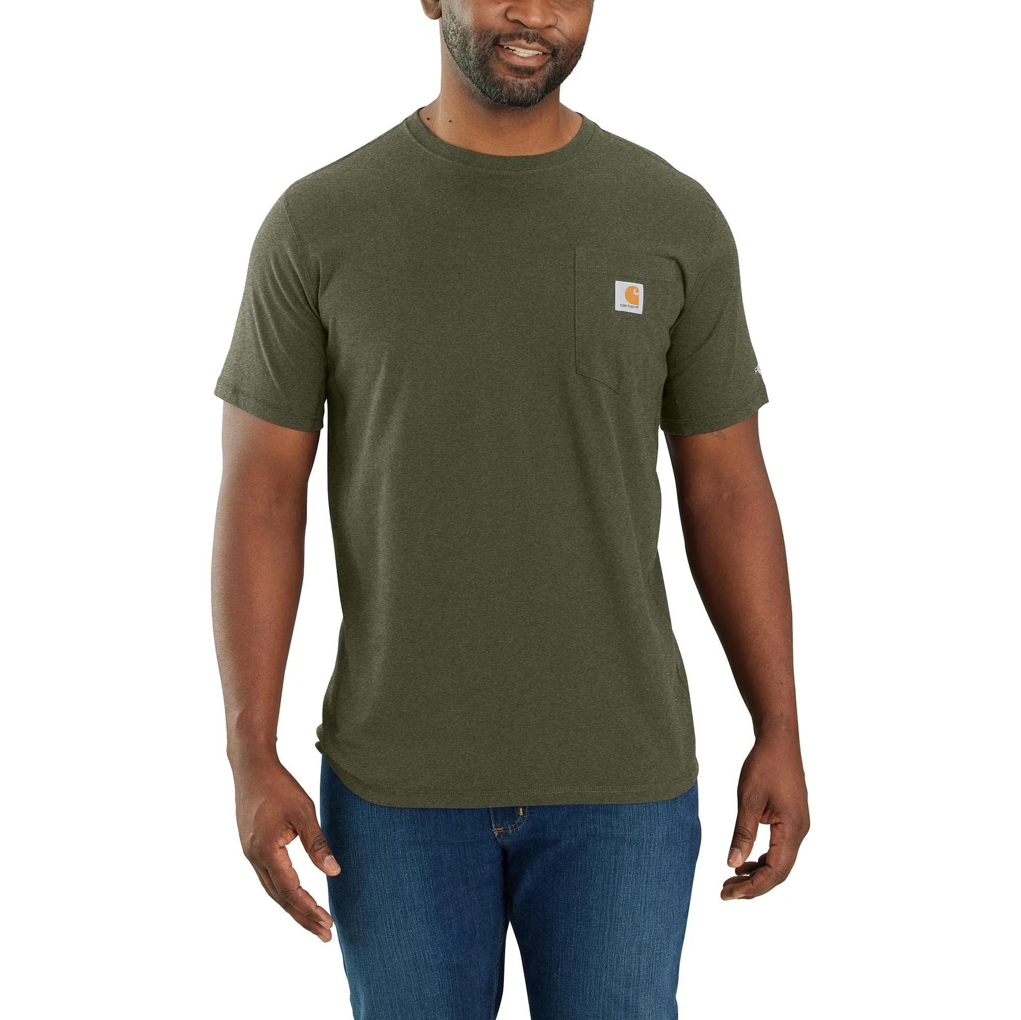 Carhatt 106652 Men's Force Relaxed Fit Midweight ShortSleeve Pocket TShirt