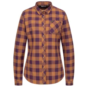 Charlotte Blouse - Ocker/Purple Checked by Blaser