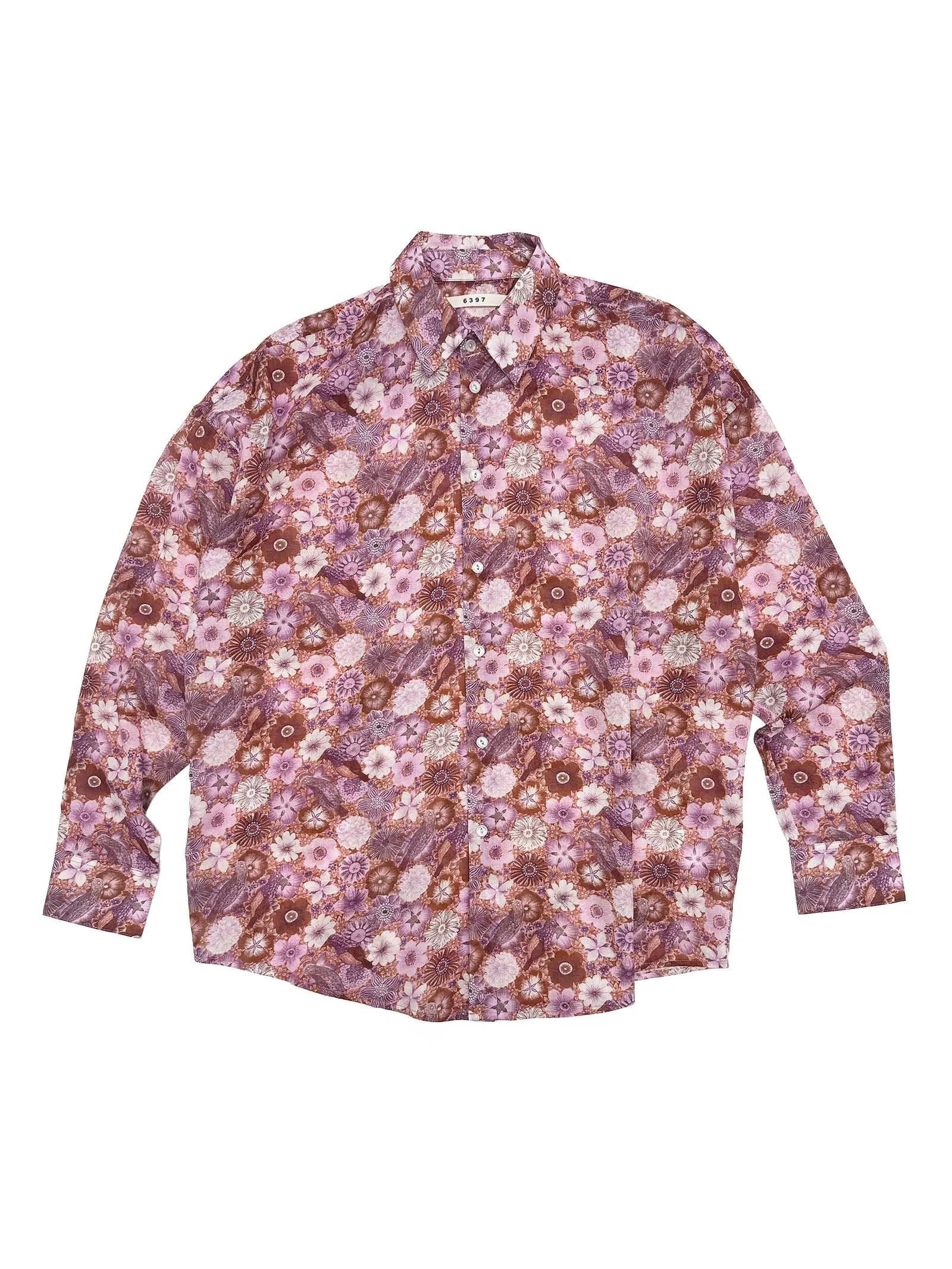 Clean Uniform Shirt in Sand Dollar Floral