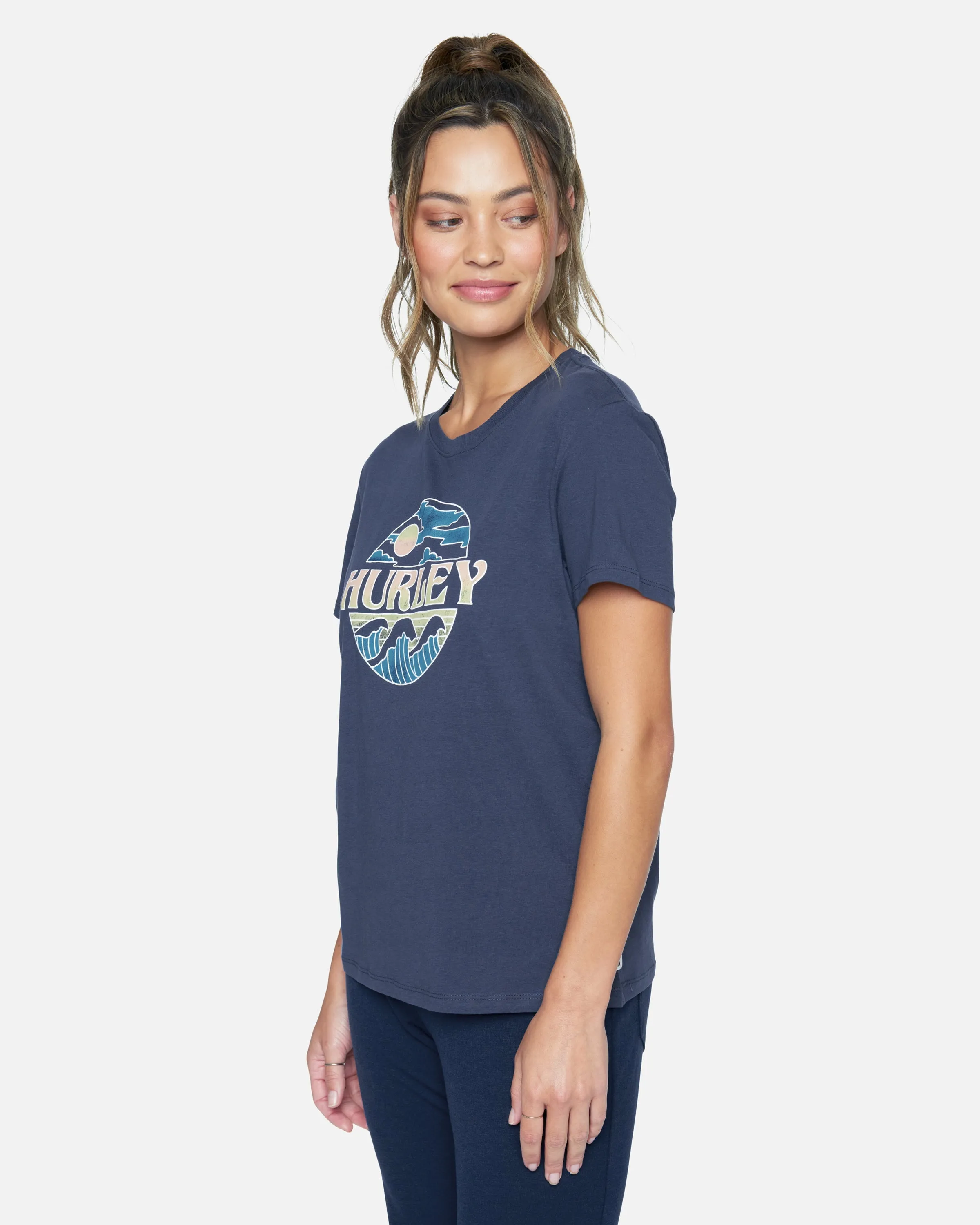 CREW WASHED RELAXED GIRLFRIEND TEE