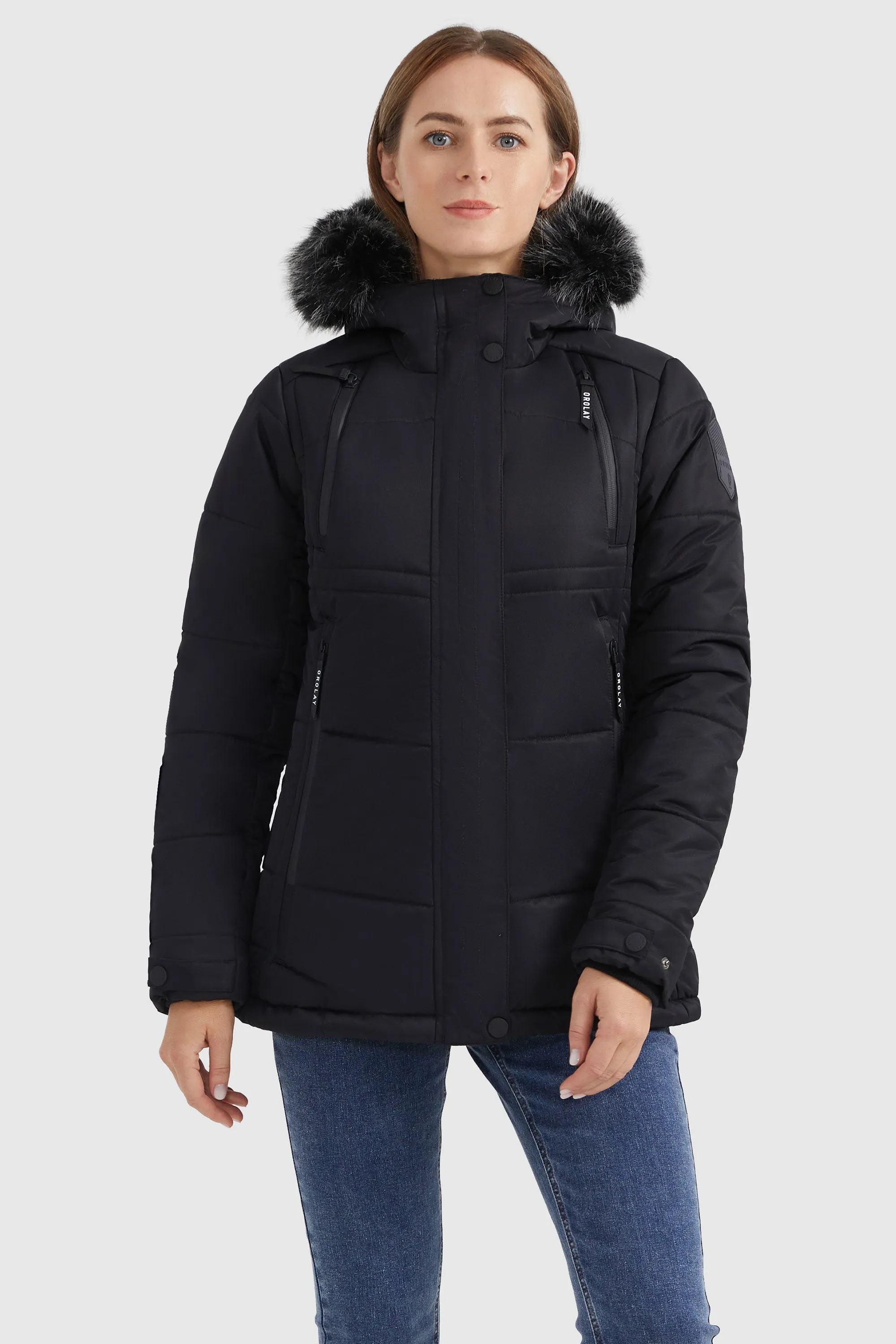 Faux Fur Hooded Mountain Parka