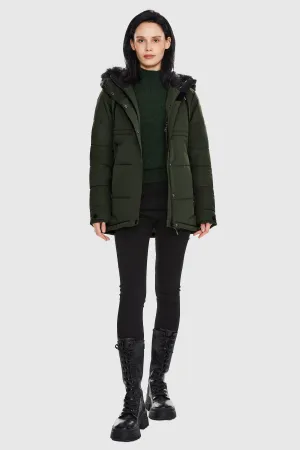 Faux Fur Hooded Mountain Parka