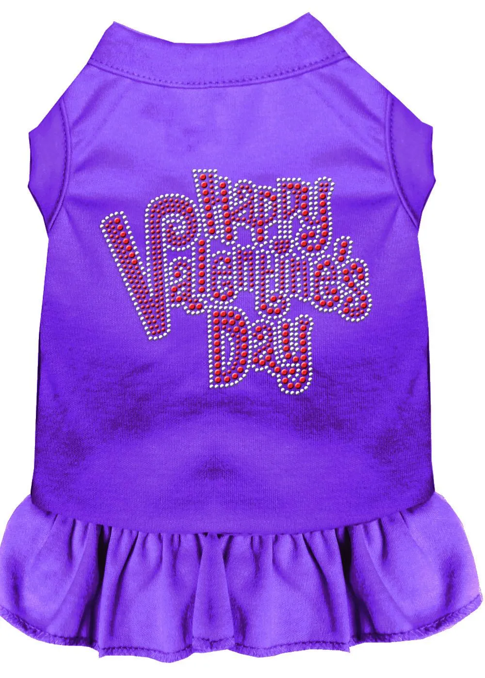 Happy Valentines Day Rhinestone Dress Purple Xl (16)