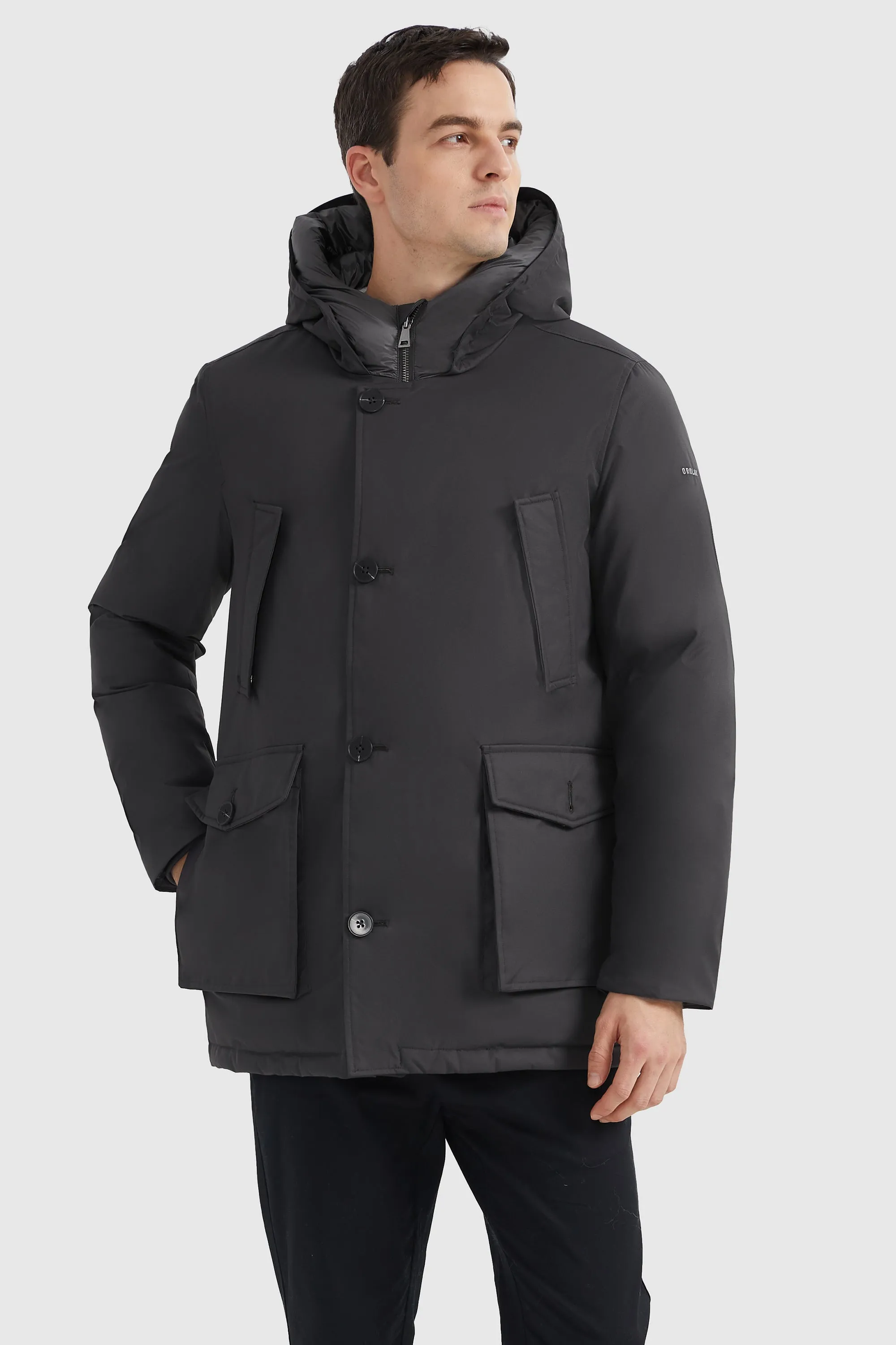 Hooded Puffer Thickened Down Coat