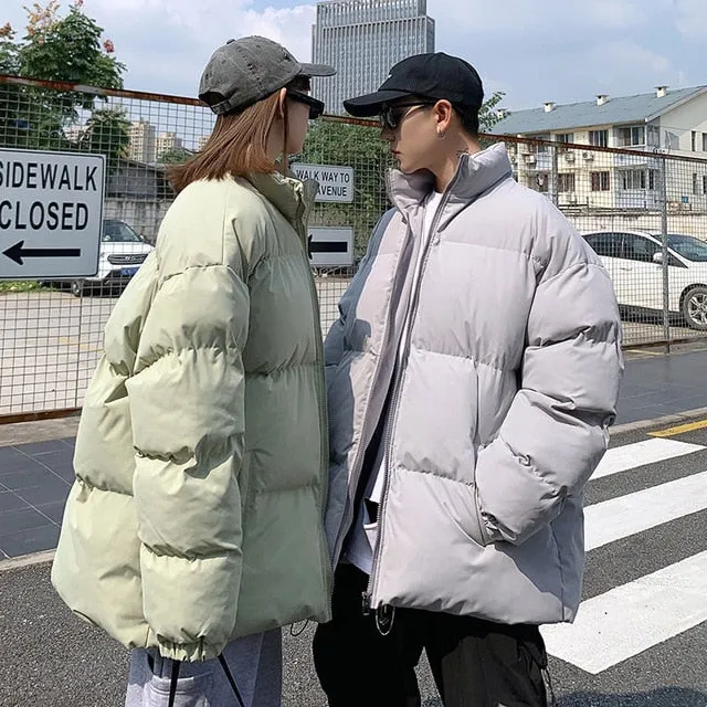 [Korean Style] 4 Color Twill Unisex Short Parkas