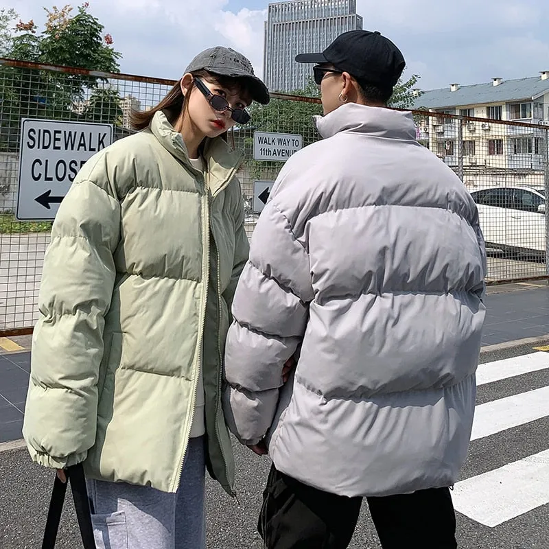 [Korean Style] 4 Color Twill Unisex Short Parkas