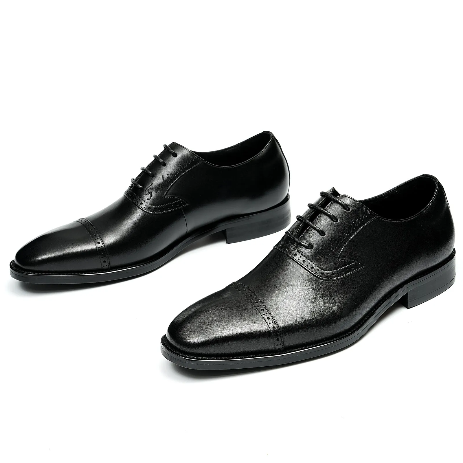 Luxe Exotic Leather Pointed Toe Oxford Dress Shoes