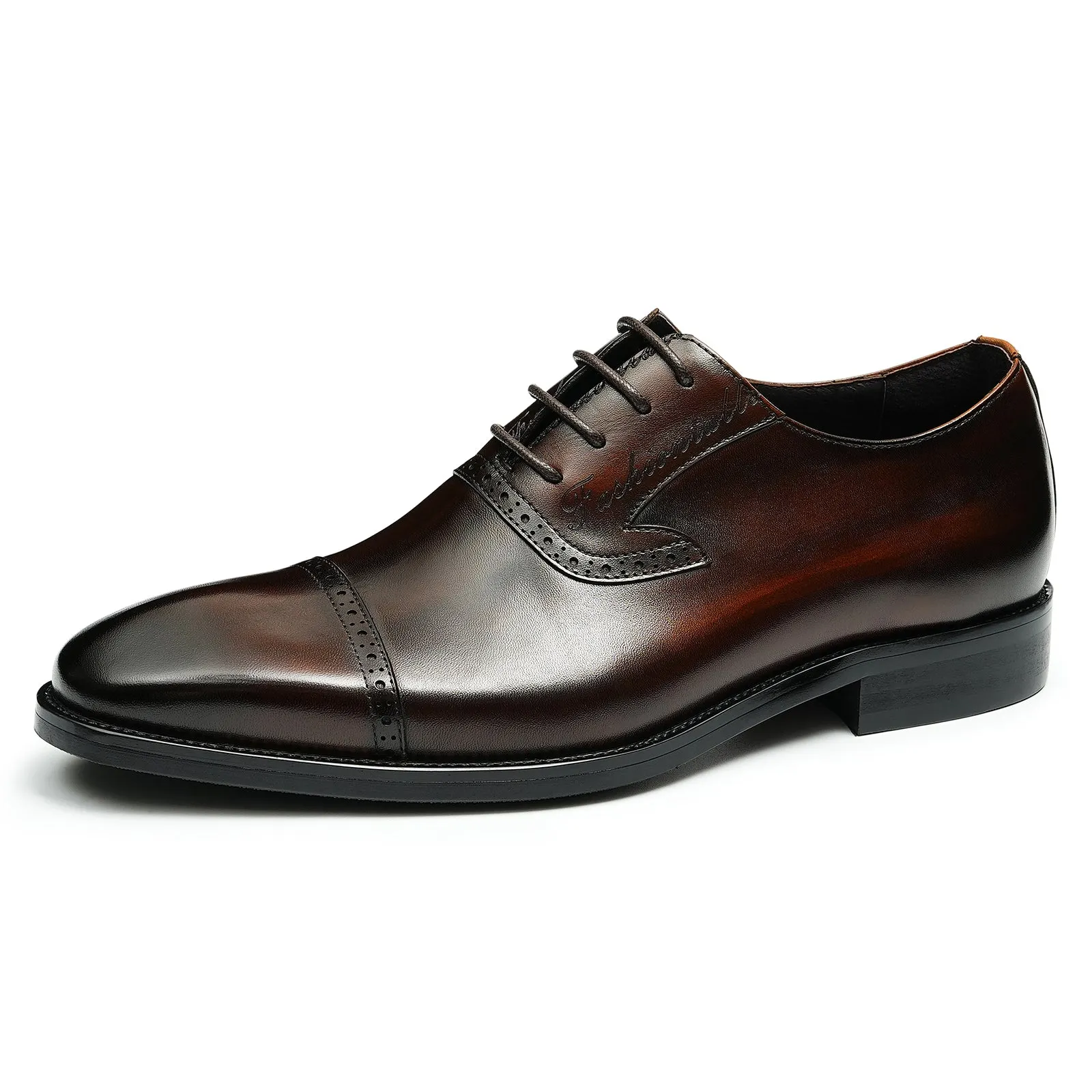 Luxe Exotic Leather Pointed Toe Oxford Dress Shoes