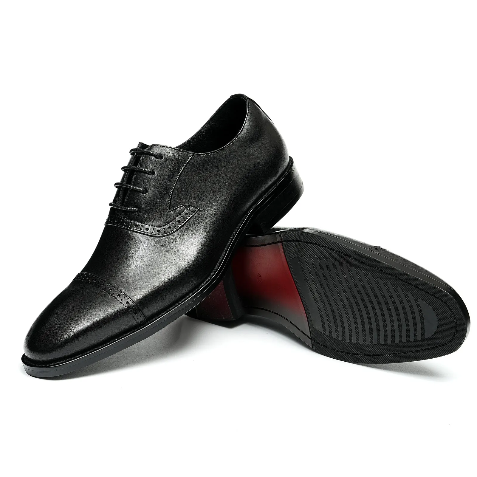 Luxe Exotic Leather Pointed Toe Oxford Dress Shoes