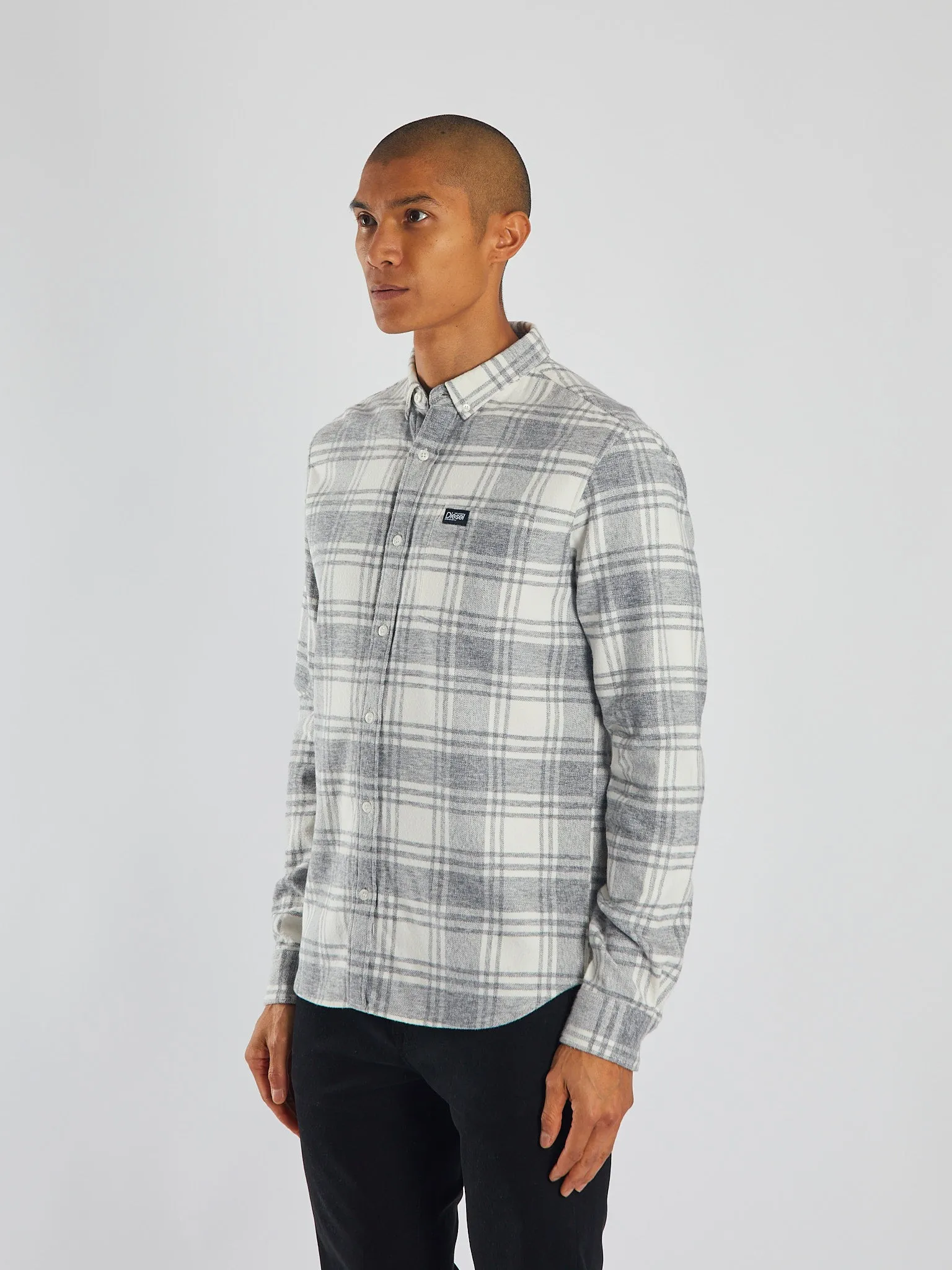 Maverick Shirt Marl Grey/White Check