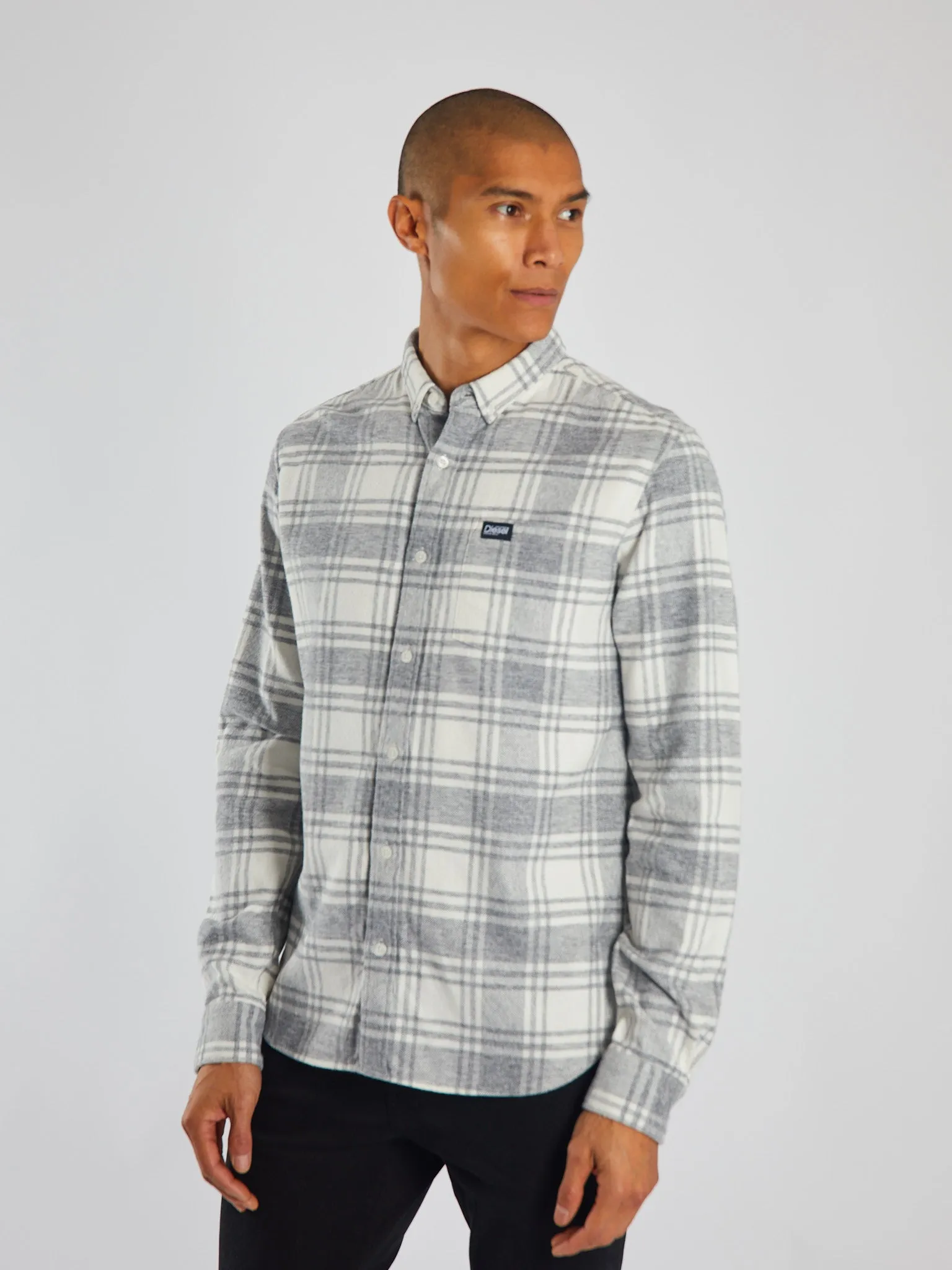 Maverick Shirt Marl Grey/White Check