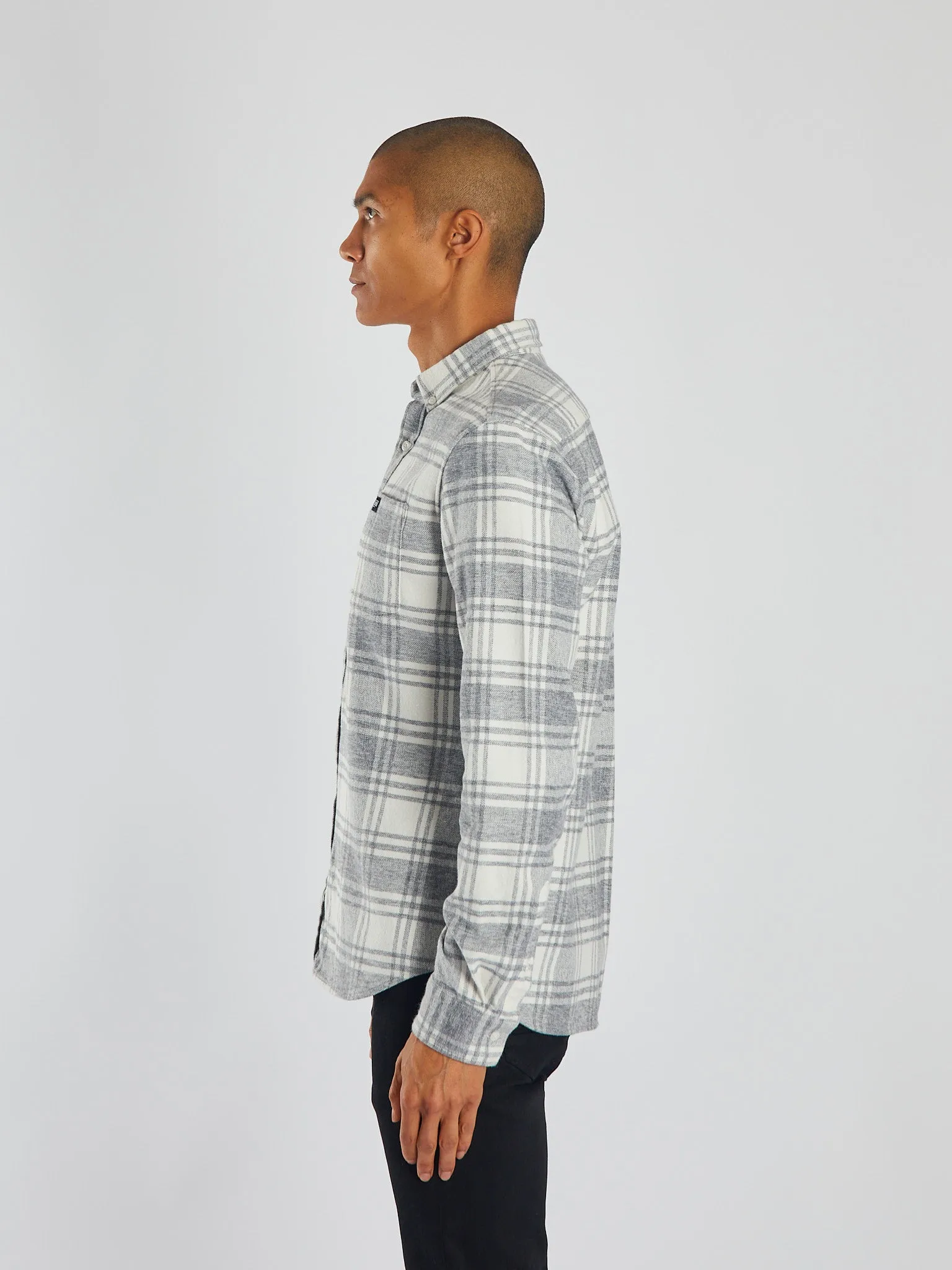 Maverick Shirt Marl Grey/White Check