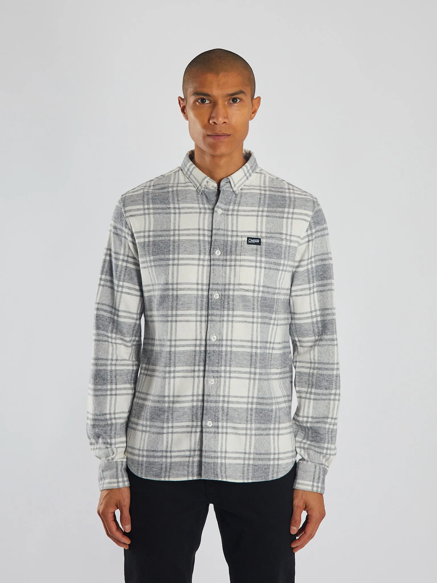 Maverick Shirt Marl Grey/White Check