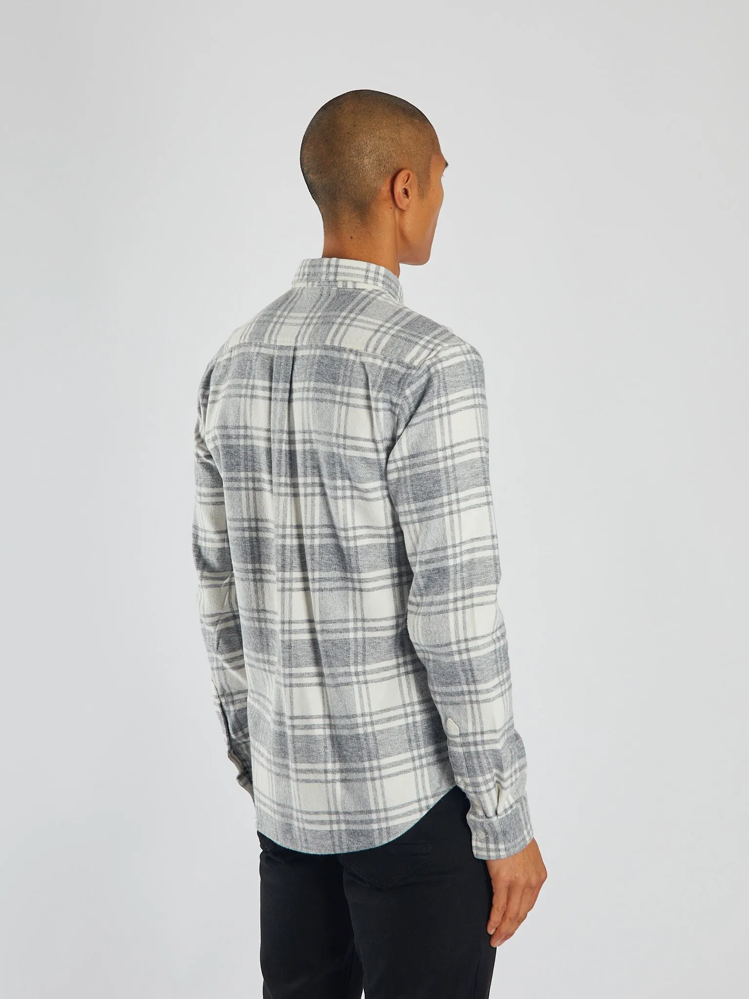 Maverick Shirt Marl Grey/White Check