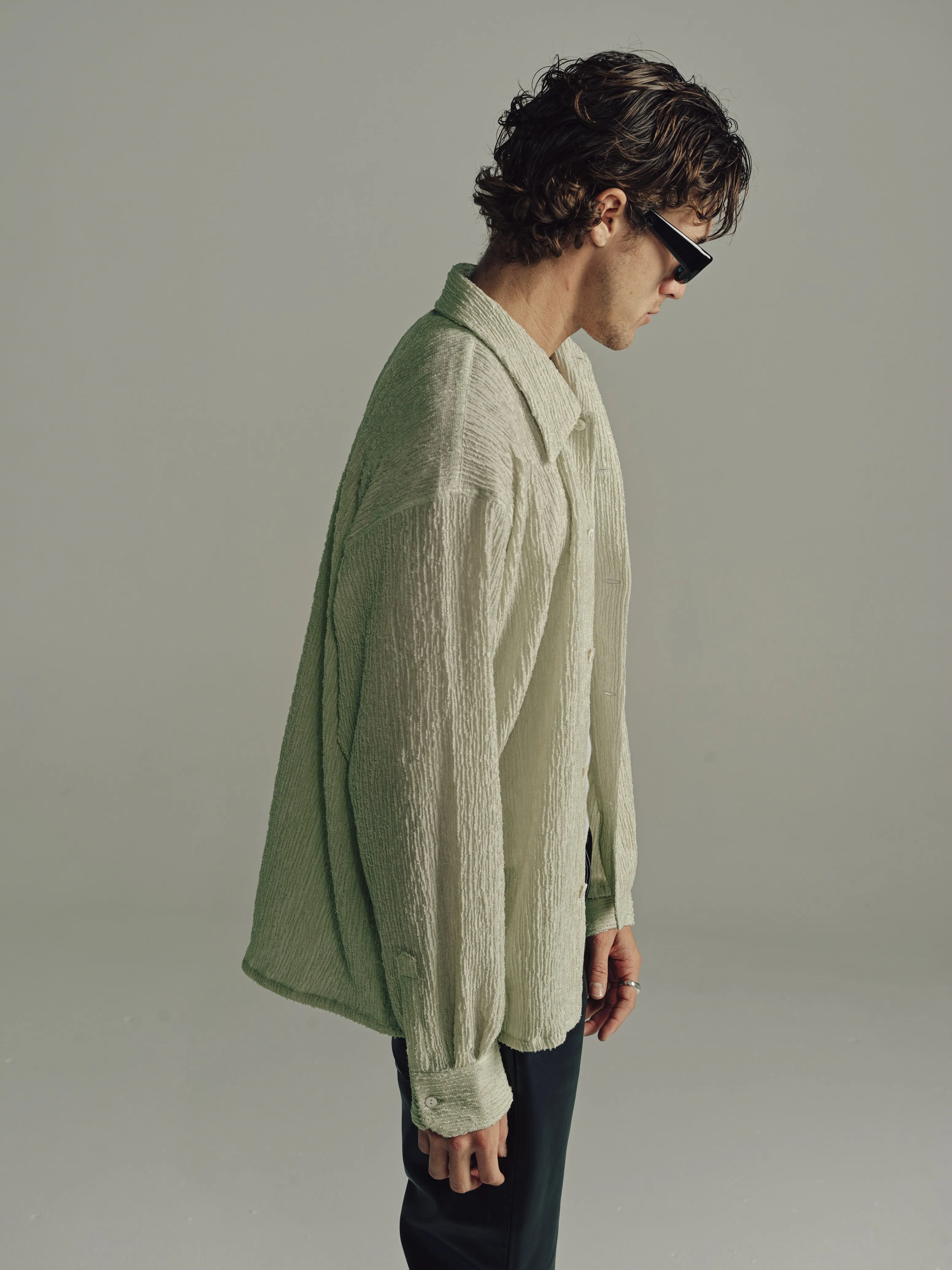 Relaxed Long Sleeve Shirt | Lime