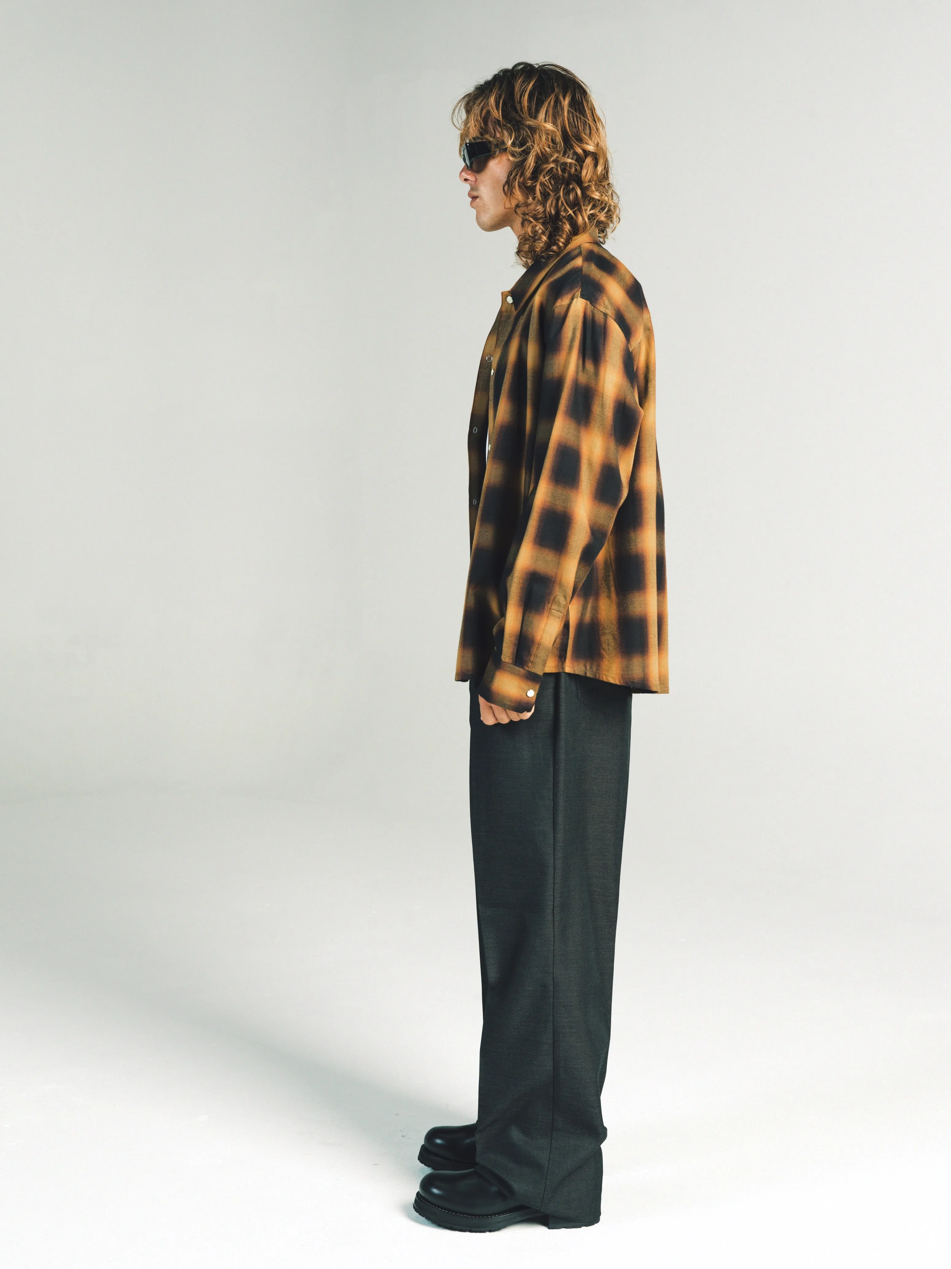 RELAXED LONG SLEEVE SNAP SHIRT | OG CHECK