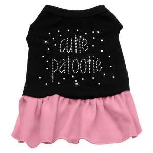 Rhinestone Cutie Patootie Dress Black with Pink Med (12)