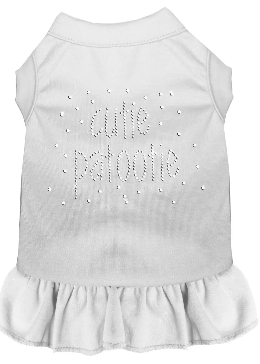 Rhinestone Cutie Patootie Dress White 4x (22)