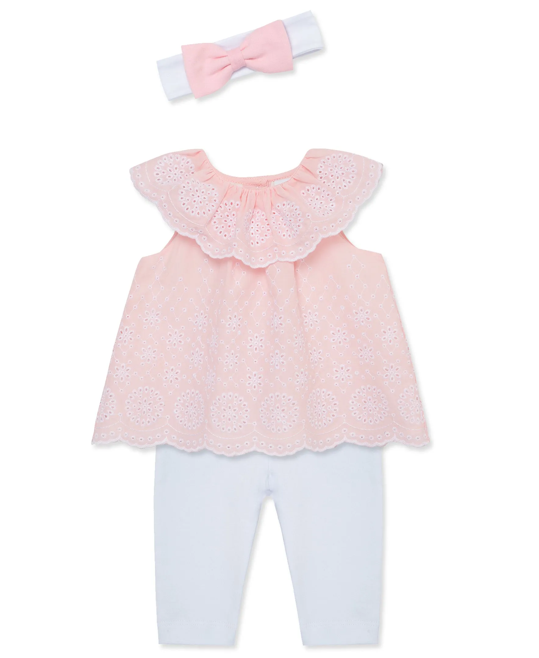 Rose Eyelet Woven Set (12M-24M)