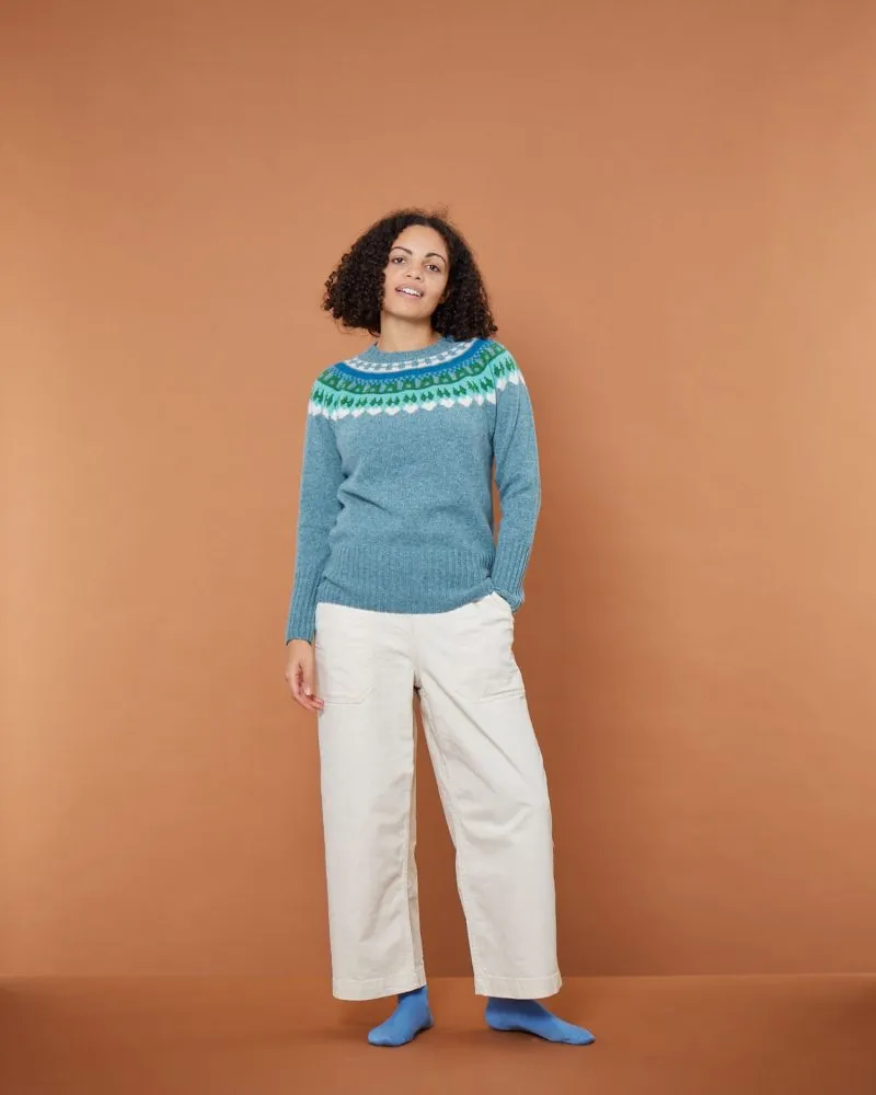 Scottish Lambswool Yoke Jumper - Lugano