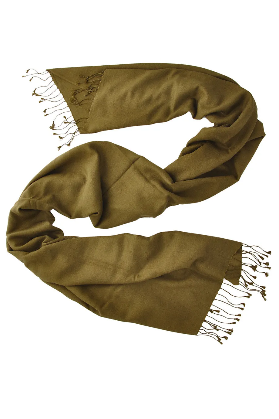 SHERPA Cashmere Khaki Green Woman Scarf