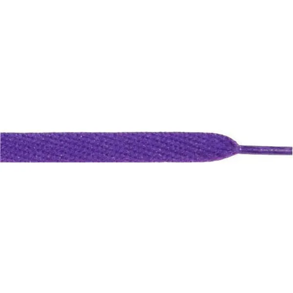 Skateboard Flat 1/2" - Purple (12 Pair Pack) Shoelaces