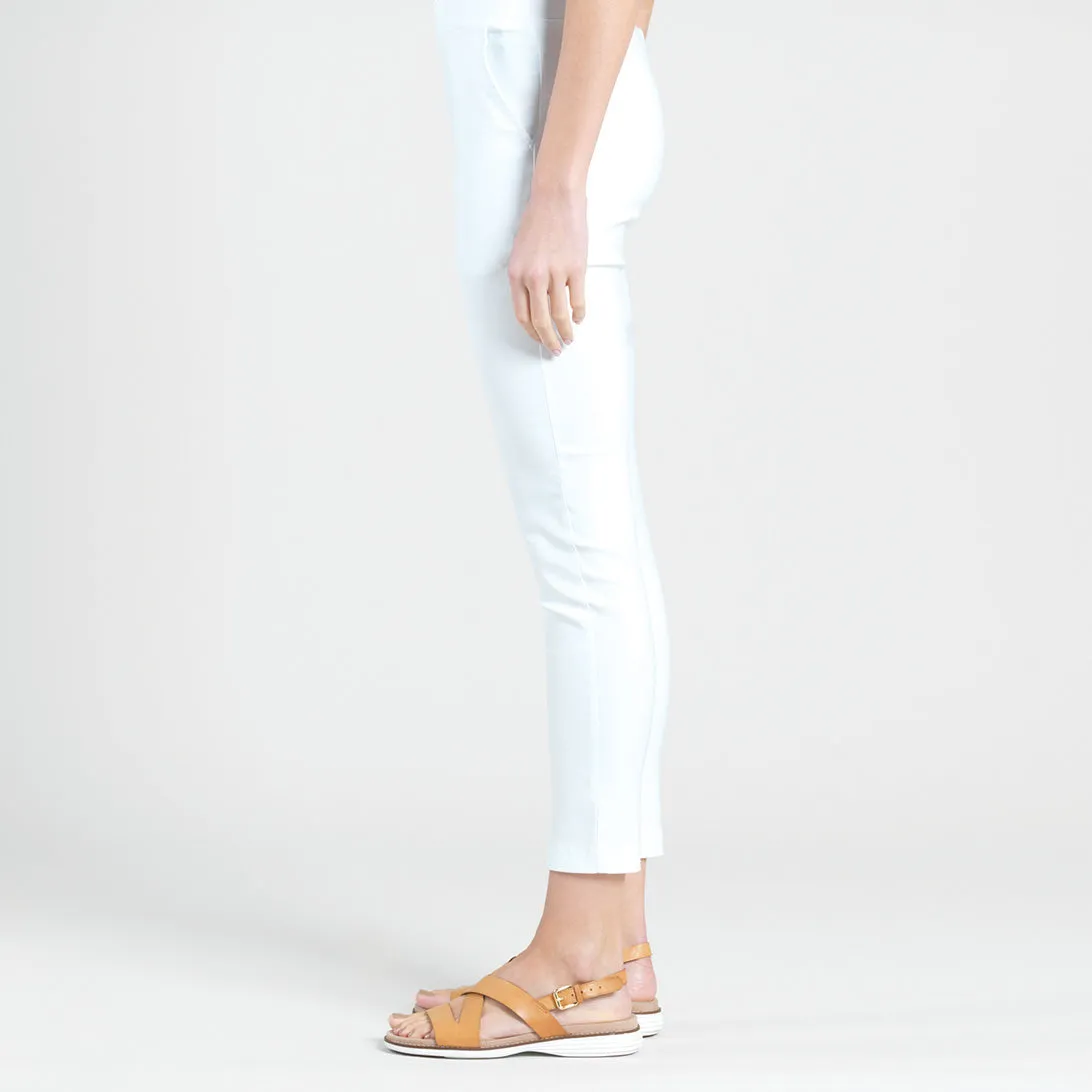 Techno Knit - Skinny Ankle Pocket Pant - White - Final Sale!