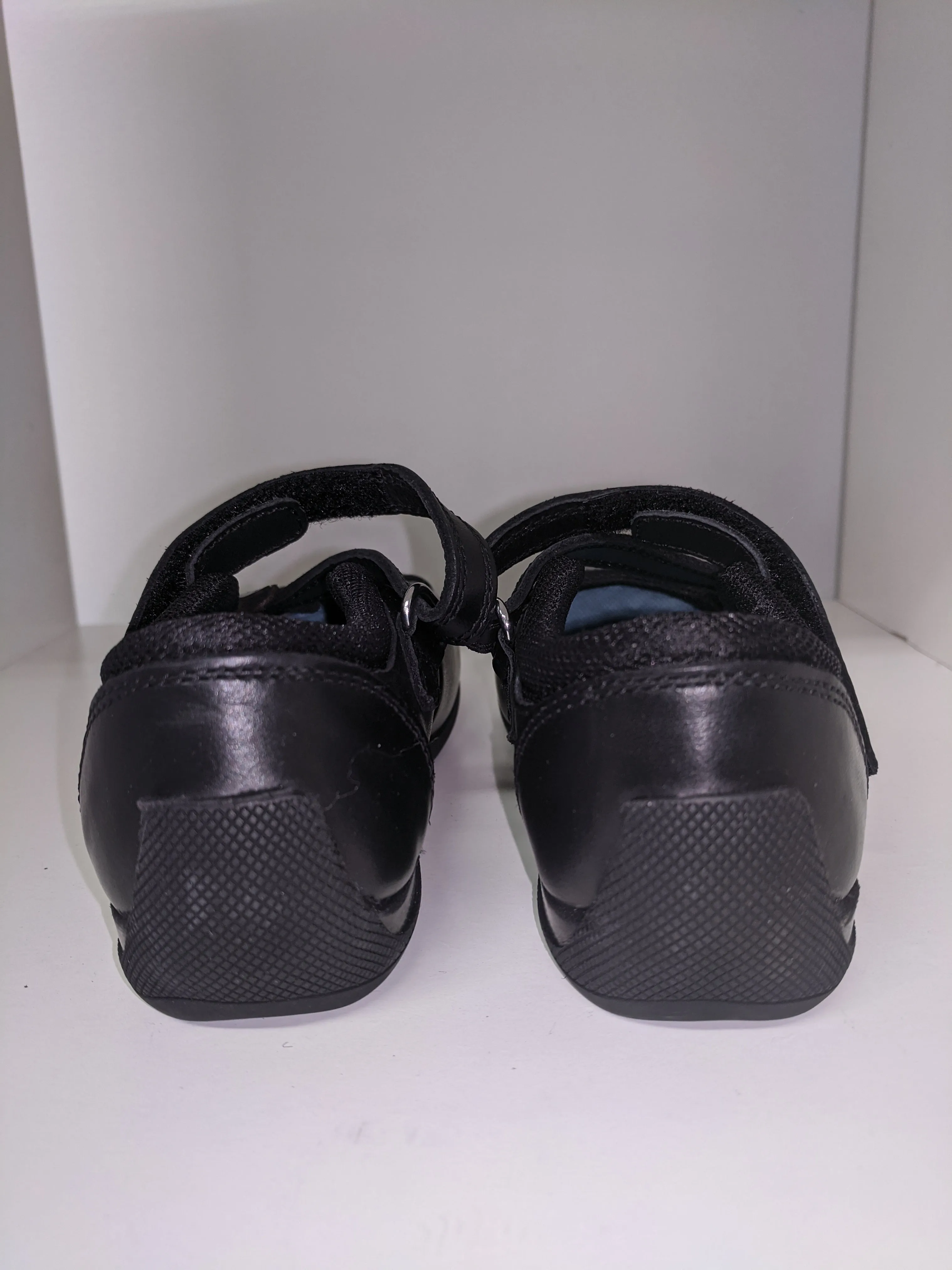 Term Zara Black Leather  School Shoes