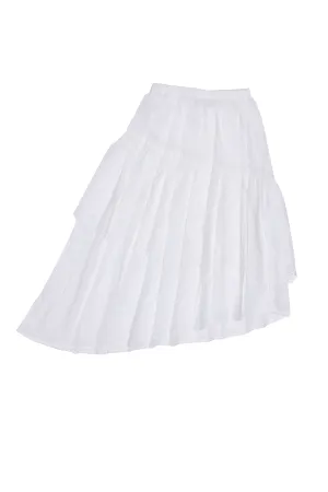 Vida Maxi Skirt Eggshell with Lace