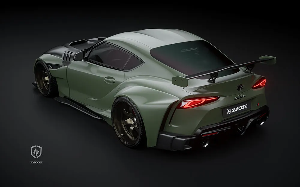 Zacoe Land Shark Carbon Fiber Widebody Kit for Toyota GR Supra A90 A91